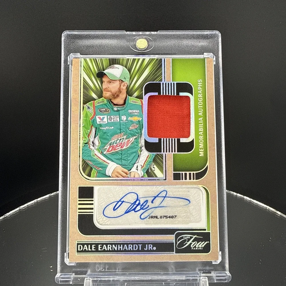 Dale Earnhardt Jr /75 Memorabilia Autographs 2025 Turn Four NASCAR AUTORacing